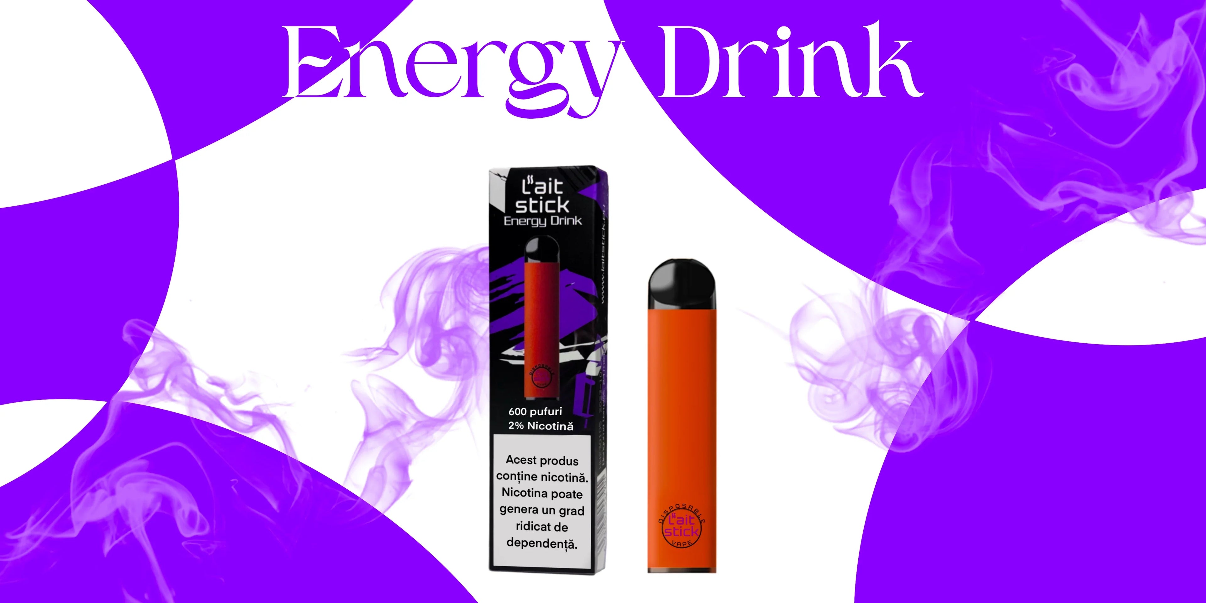Tigară electronică de unică folosință, aromă Energy Drink - LaitStick Romania
