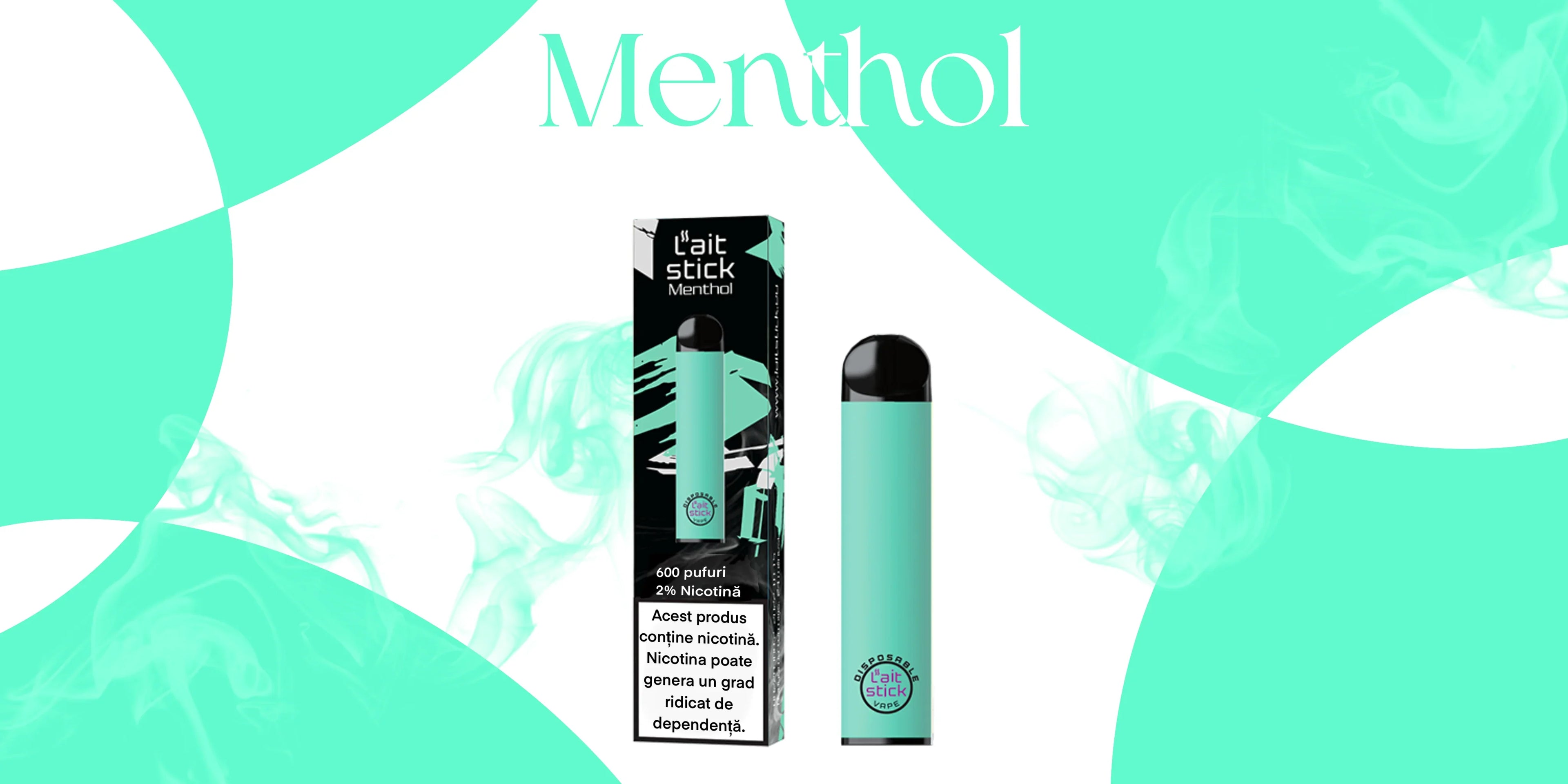 Tigară electronică de unică folosință, aromă Menthol - LaitStick Romania