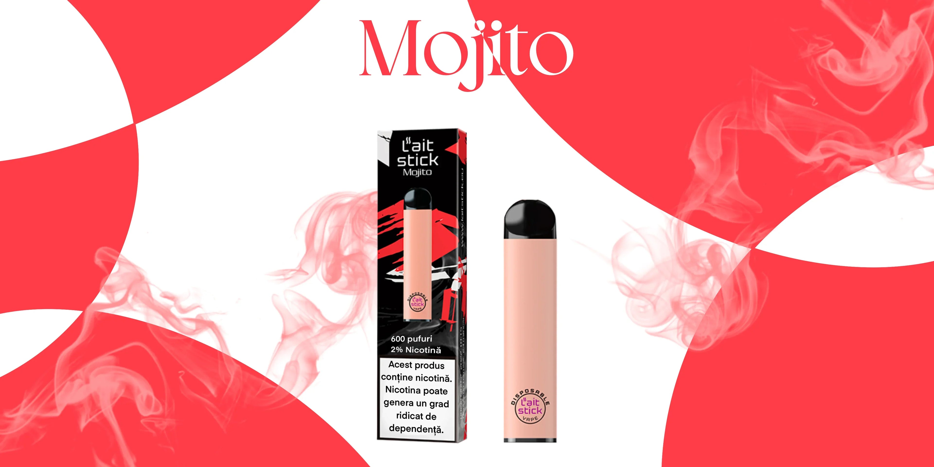 Tigară electronică de unică folosință, aromă Mojito - LaitStick Romania