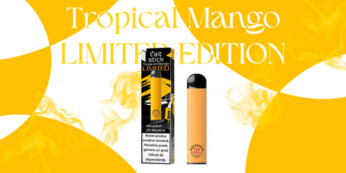 Tigară electronică de unică folosință, aromă Tropical Mango LIMITED-EDITION - LaitStick Romania