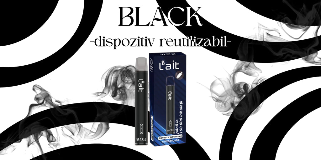 Tigară electronică de unică folosință, aromă Black DEVICE - LaitStick Romania
